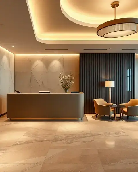 DASE EVENTS LTD のホテル受付床材施工事例